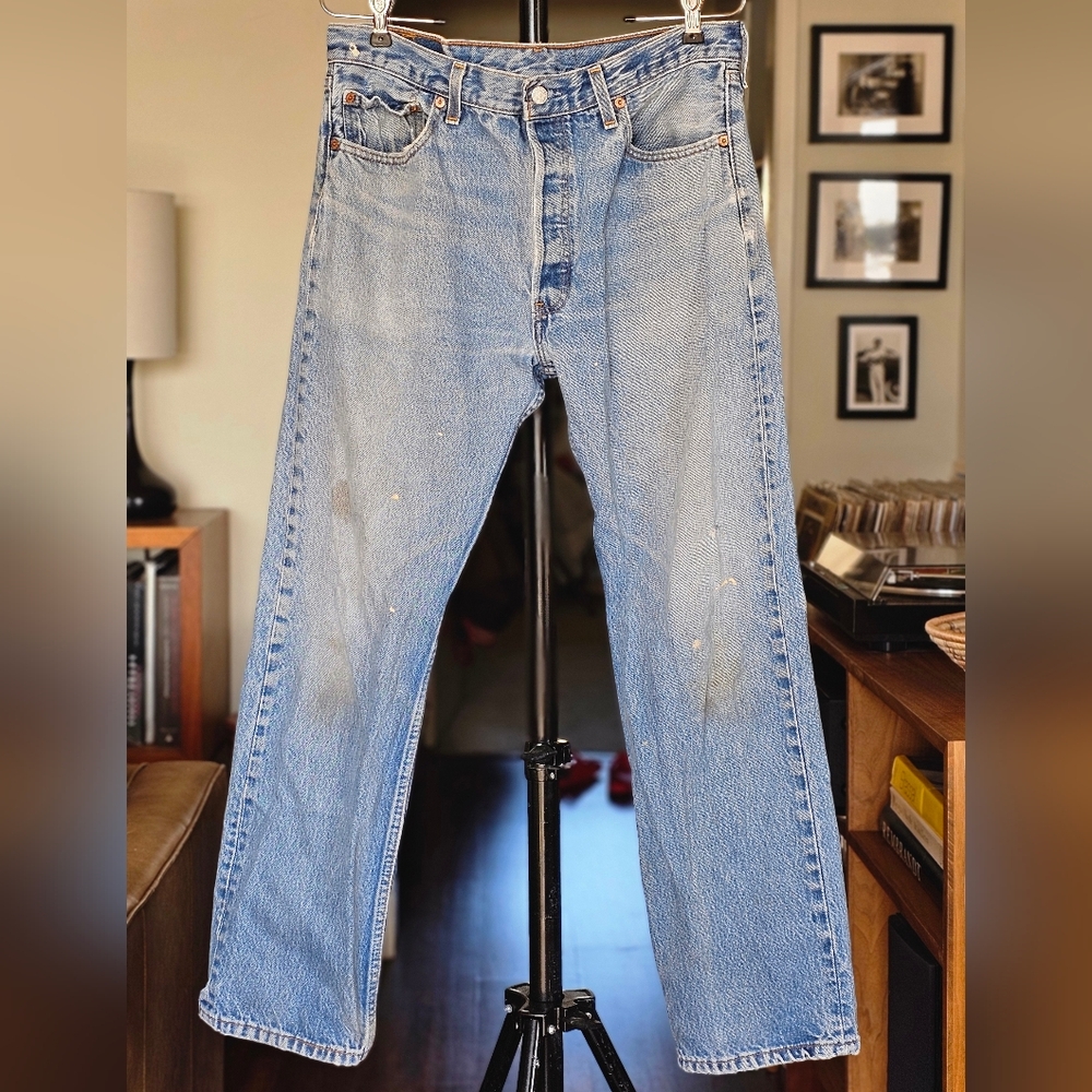 Vintage 90s Levi's 501-0115 Men's Classic Straight Leg Denim Jeans